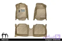 کفپوش پنج بعدی تویوتا کمری گرند 2004-2006 رنگ کرم