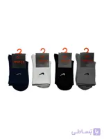 جوراب اسپرت نخ پنبه ساقدار بچگانه گلدوزی Nike