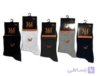 جوراب اسپرت نخ پنبه درجه یک مچی مردانه گلدوزی 361