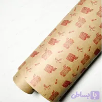کاغذ کرافت رولی آماده طرح هدیه