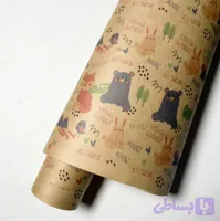 کاغذ کرافت رولی آماده طرح جنگل