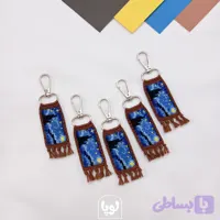 سرکلیدی طرح شب پرستاره ونگوگ حاشیه قهوه ای