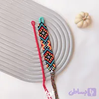 دستبند دوستی دخترانه طرح آتشک رنگ قرمز