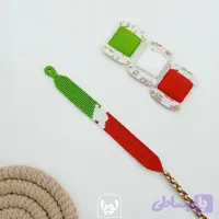 دستبند دستبافت طرح نقشه ایران با رنگ پرچم