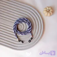 بند عینک دستبافت سبک کومیهیمو رنگ طوسی