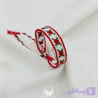 دستبند دوستی دخترانه طرح گل رز رنگ سفید