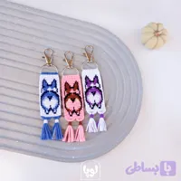 سرکلیدی دستبافت طرح سگ فانتزی