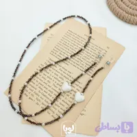بند عینک کریستال دستساز با گل سرامیکی
