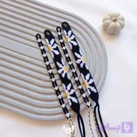 دستبند دوستی دخترانه طرح ابر رنگ مشکی و آبی