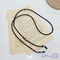 بند عینک کریستال دستساز با سنگ چشم ببر