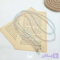 بند عینک کریستال دستساز رنگ صورتی و آبی