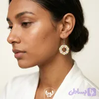 گوشواره منجوقی گل بابونه