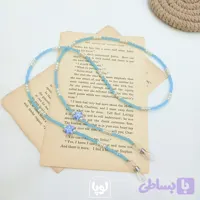 بند عینک کریستال دستساز با ستاره آبی