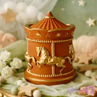 بانکه کاروسل نارنجی پلی استر