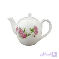 قوری چینی گرد مدل گلسرخی نوستالژی 1000 میل