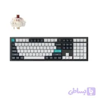 کیبورد مکانیکی بی‌سیم کیکرون Q6 Max (Keychron Q6 Max) سایز کامل ۱۰۰٪، بدنه تمام آلومینیومی، QMK/VIA، هات‌سواپ، بلوتوث و 2.4GHz