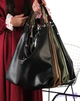 کیف زنانه بغل پرچ بزرگ دوشی کد ۳۴