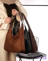 کیف جیر خیلی بزرگ تک دسته چرم کد ۱۸