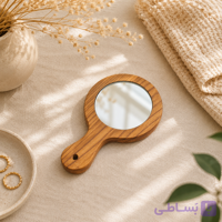 آینه جیبی چوبی مدل لیانا