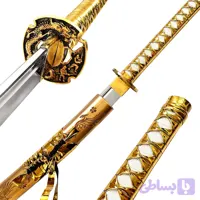 شمشیر کاتانا حرفه ای 7 میل مدل Gold Phoenix