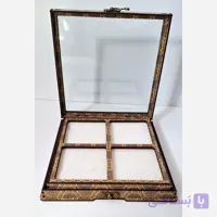 جعبه جا نگینی و سنگ چهار خانه بزرگ (خاتم)