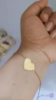 دستبند استیل شنی  طرح سه قلب