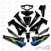 فلاپ ویو 125رنگ مشکی براق پرکلاغی