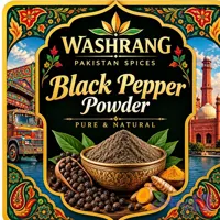 پودر فلفل سیاه درجه یک هندوستان | WASHRANG | خوش‌عطر و باکیفیت