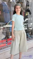 ست بولیز و شلوار برمودا دخترانه کد 1050
