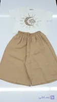 ست تیشرت و شلوارک دخترانه طرح ماه کد 1055