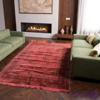 فرش ۷۰۰ شانه هیوا کلکسیون خزان کد فرش 3-430 لاکی طرح سنتی مووجد در تمامی ابعاد