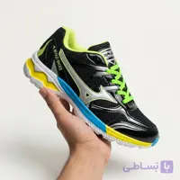 کفش اسپرت مردانه نیازی مدل Sport Running (ترکیب مشکی، فسفری و آبی)