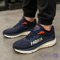 کفش پیادهروی مردانه هوکا زیره پیو رویه پارچه اسپیسر تنفسپذیر قابل شستشو