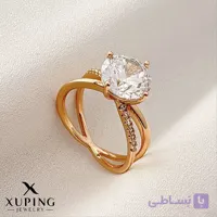 انگشتر زنانه ضربدری الماسی از برند ژوپینگ