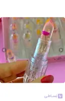 رژ لب حرارتی سلطنتی گلدار فوق العاده شیک و باکلاس رنگ دهنده و نرم کننده لب آبرسان لب فانتزی کیوت پینترستی