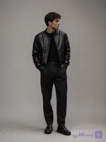 کت چرم طبیعی اورجینال برند (REAL LEATHER) کد 0316