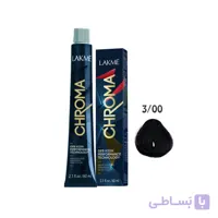 رنگ مو فاقد آمونیاک کروما لاکمه Lakme Chroma Ammonia Free Permanent Hair Color 3/00 60ml