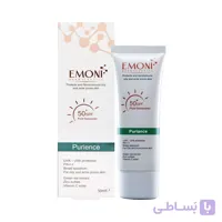 کرم ضد آفتاب امونی رنگی پوست مختلط و چرب پورینس 50ml SPF50