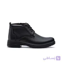 نیم بوت چرم مردانه مدل سافتی بندی