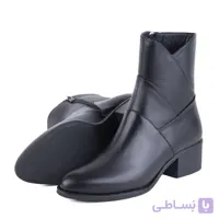 نیم بوت چرم زنانه مدل ژاکلین