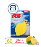 بوگیر و خوشبوکننده ماشین ظرفشویی البوگریس Elbow Grease با رایحه لیمویی بسته ۲ عددی
