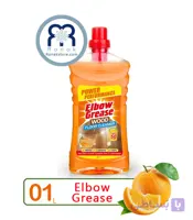 مایع تمیزکننده کفپوش چوبی البو گریس Elbow Grease با رایحه پرتقال حجم 1 لیتر