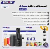 آبمیوه گیر چهار کاره بیسمارک مدل ۲۳۹۱