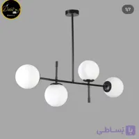 لوستر حبابی مدرن ۴ شعله کد k130.4