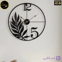 ساعت دیواری طرح برگ کد H387