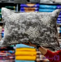 رو بالشی نخی پنبه دوزی زیپ دار کد 15