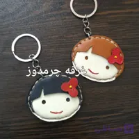 جاکلیدی چرم طبیعی جاکلیدی گاو رنگارنگ جاکلیدی خلاقانه جاکلیدی شیک دست دوز