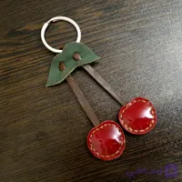 جاکلیدی ماهی چرمی پولکی دست دوز (چرم طبیعی)