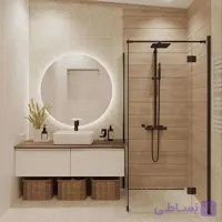 آینه بک لایت گرد برند برزین با انواع طرح رنگ آپشن ارسال با ضمانت درب منزل