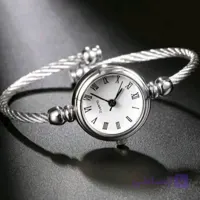 ساعت مچی زنانه طرح النگویی استیل + جعبه چوبی لوکس (کپی)